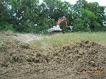 Silt fence is going in